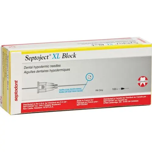 Septoject XL Dental Needle, 27 Gauge Short (25mm), Infiltration, Sterile, 100/Box, 01-N1500 thumbnail 14