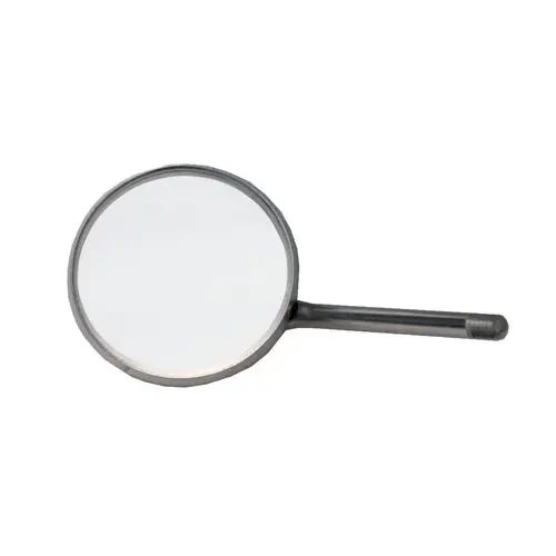 Darby Dental Magnifying Mouth Mirror, #4, SimpleStem, Stainless Steel, 12/Box, 9516481 - Magnifying, , #4, 12/Box, SimpleStem, 9516481 - Image 1