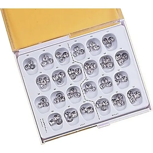 Darby Stainless Steel Replacement Crowns Assortment Kit, 72/Pkg, 3-8030-D - , Kit, 72/Pkg, 3-8030-D - Image 1