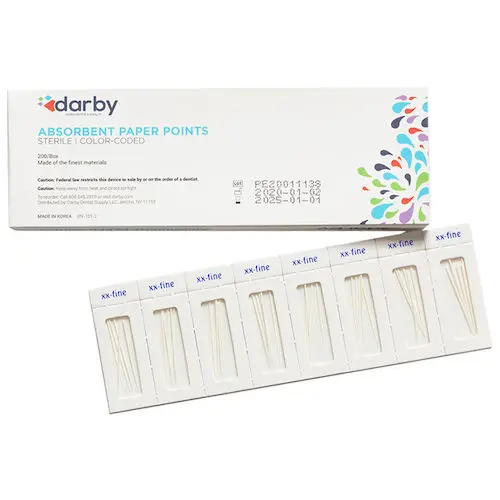 Darby Dental Absorbent Paper Points, Sterile Cell-Pack, XX-Fine, 200/Box, 9517519 - Absorbent Paper Points Sterile Cell-Pack, , XX-Fine, 200/Box, 9517519 - Image 1