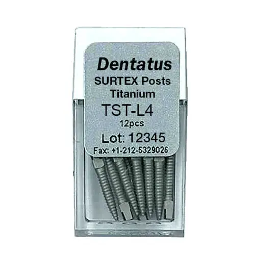 Dentatus Surtex Classic Titanium Post Refill, Long L4, 1.50mm x 11.8mm, 12/Bx, TST-L4 thumbnail 5