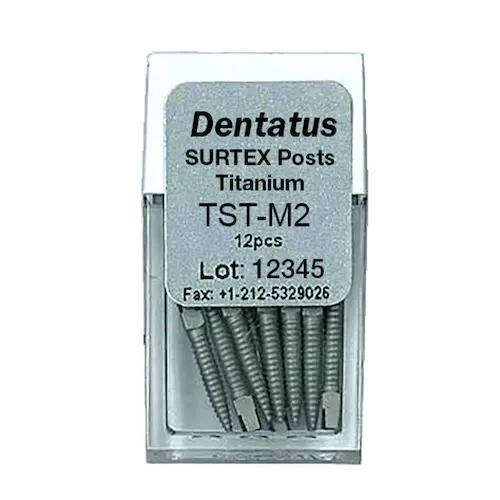Dentatus Surtex Classic Titanium Post Refill, Medium M2, 1.20 mm x 9.3 mm, 12/Bx, TST-M2 thumbnail 5