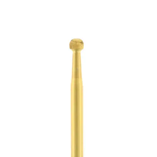 Darby Dental 30-Bladed Finishing Carbide Burs, Round, 9006, 5/Pkg, CRND31018F - 30 Bladed Finishing Burs, , 9006, 5/Pkg, Round, CRND31018F - Image 1