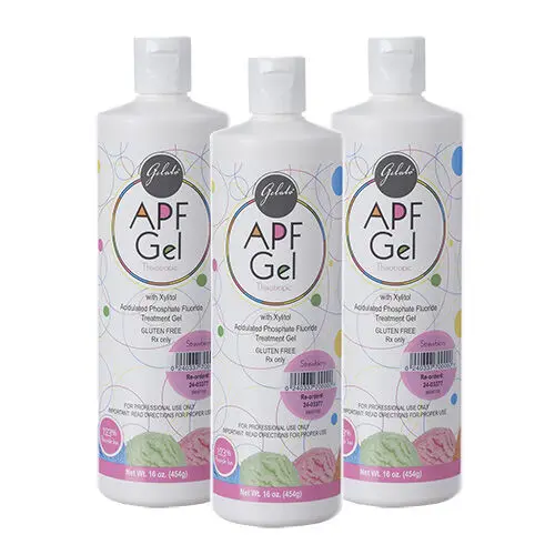 Gelato APF Fluoride Gel, 1.23% Acidulated Phosphate Fluoride, 60-Second Thixotropic Gel, Strawberry, 16 oz Bottle, 24-03377 thumbnail 3