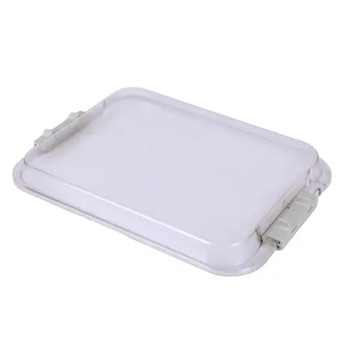 Zirc Safe-Lok Tall Tray Cover for B-Size Trays, Clear, 13-7/8" x 9-7/8" x 1-3/16", 20Z446 thumbnail 8