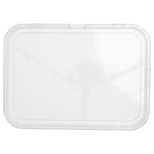 Zirc B-Lok Non-Locking Tray Cover, Clear, Fits B-Size Flat and Divided Trays, 14" x 10-1/8" x 5/16", 1/Pk, 20Z441 thumbnail 4