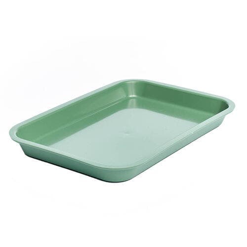 Zirc Mini Flat Setup Tray, Green, 9-3/8" x 6-3/8" x 7/8", 1/Pk, 20Z101D thumbnail 4