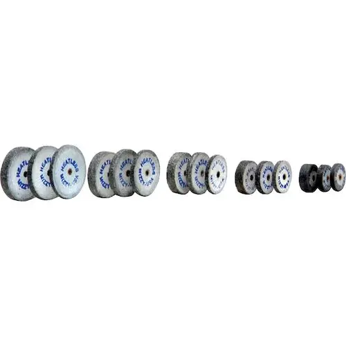 Mizzy Heatless Wheels #1, Gray, Regular Grit, 1" x 3/16", 50/Pkg, 6130100 thumbnail 2