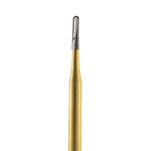 Darby Dental Metal Cutting Turbo Domed Fissure Cross Cut Bur, 1557, 10/Pkg, PR1557TRB - Metal Cutting, Turbo, Domed Fissure Cross Cut, 1557, 10/Pkg, PR1557TRB - Image 1