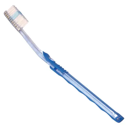 ClearGrip Adult Toothbrush, Full Head with Angled Handle, 38 Tuft, Assorted Colors, 72/Box, DAR10430 - ClearGrip Adult Toothbrush, Full Head w/Angled Handle, 38 Tuft, Assorted, 72/Box, DAR10430 - Image 1