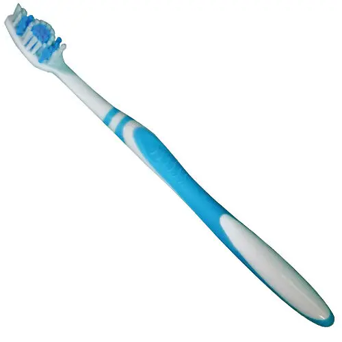Darby Dental Angled Handle Toothbrush, 32 Tufts, Assorted Colors, 72/Box, DAR16888 - Angled Handle, 32 Tufts, Assorted, 72/Box, DAR16888 - Image 1