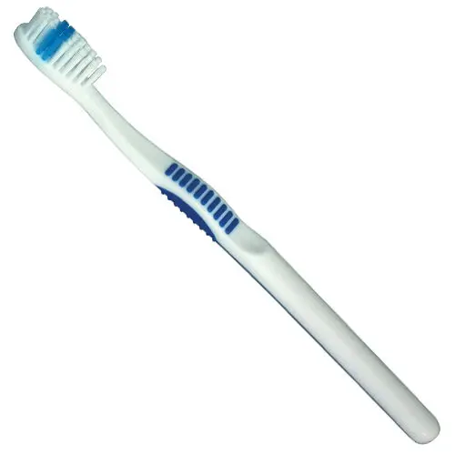 Darby Dental Compact Head Toothbrush, Soft Bristles, Ribbed Grip, 35 Tufts, Assorted Colors, 72/Box, DAR16659 - Compact Head, Ribbed Grip with Soft Bristles, 35 Tufts, 72/Box, Assorted, DAR16659 - Image 1