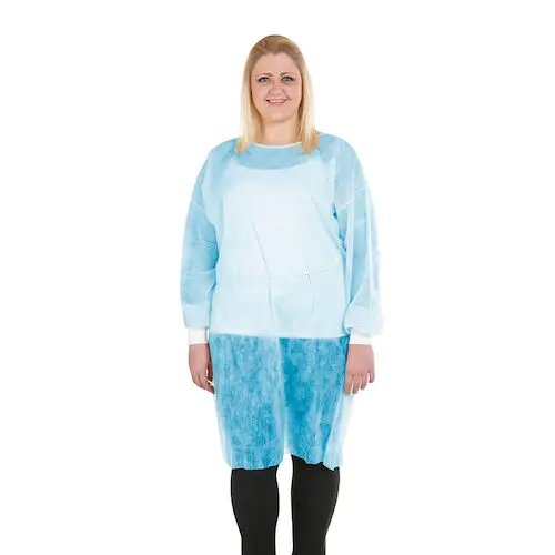 SafeWear Form-Fit Disposable Isolation Gown, Regular, Bright Blue, Latex-Free, 12/Pk, 8114 thumbnail 11