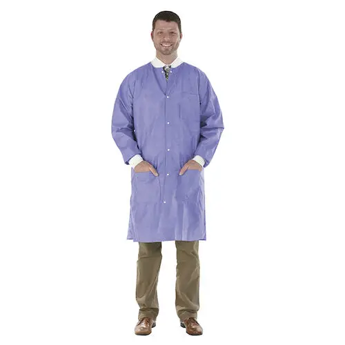 SafeWear Disposable High Performance Lab Coat, Large, Plum Purple, 12/Pk, 8109-C thumbnail 11