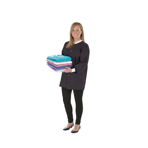 SafeWear™ Hipster Jacket, Jet Black, Medium, Latex-Free, Fluid Resistant, AAMI Level 2, 12/Pk, 8118-B thumbnail 11