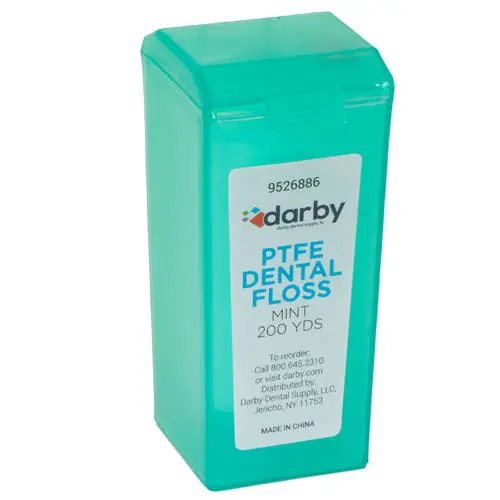 Darby Dental PTFE Dental Floss, Mint, 200 yd, DAR48035 - Dental Floss, PTFE, 200 yd., Mint, DAR48035 - Image 1