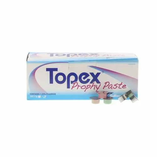 Sultan Topex Prophy Paste, Coarse Grit, Assorted Flavors, Unit Dose Cups, 1.23% APF Fluoride, 200/Box, AD30000 - SULTAN TOPEX PROPHYLAXIS PASTE AD30000 - Image 1