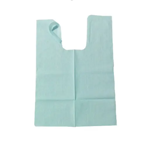 Tidi Products Chainless Bibs with Ties, 18" x 25", Blue, 1-Ply Tissue/1-Ply Poly, 250/Case, 917673 thumbnail 9