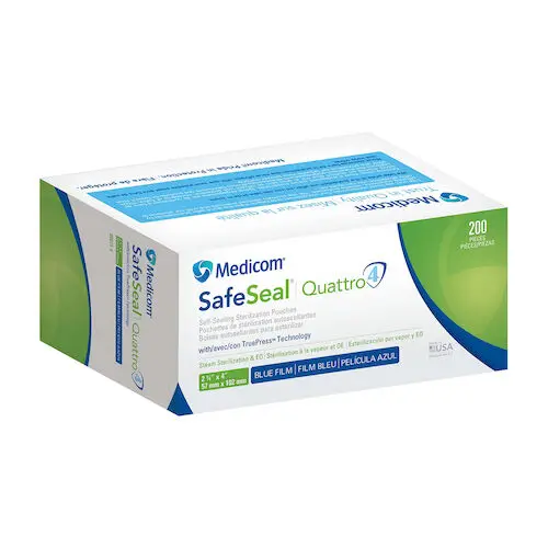 Medicom SafeSeal Quattro Self-Sealing Sterilization Pouches, 2.25" x 4", 200/Box, 88015-4 thumbnail 13