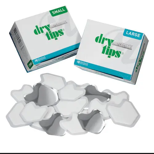 Microbrush Reflective DryTips, Large (Adult), Silver, 50/Box, 291726 thumbnail 8
