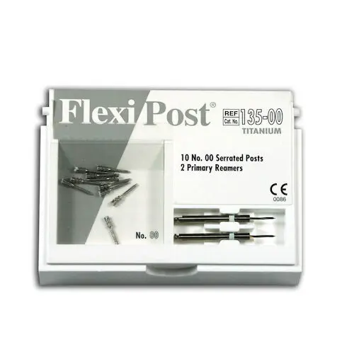 Flexi-Post Titanium Prefabricated Split Shank Post Refill Kit, Size 00, White, 10/Pkg, 135-00 thumbnail 7