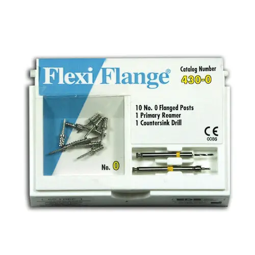 Flexi-Flange Stainless Steel Post Refill Kit, Size 0 (Yellow), 10 Posts with Reamer and Countersink Drill, 430-0 thumbnail 7