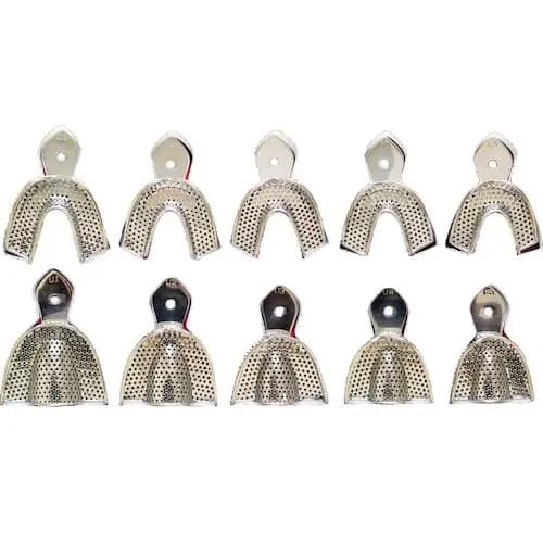 Darby Stainless Steel Impression Trays, Perforated, Size L5 - Stainless Steel Impression Trays, Perforated, L5, Misc. - Image 1