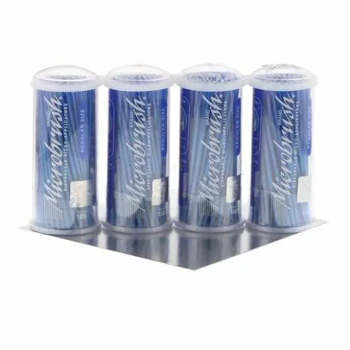 Microbrush Tube Series Applicators, Regular, Blue, 2mm Tip, 400/Pk (4 Tubes of 100), MRB400 thumbnail 11