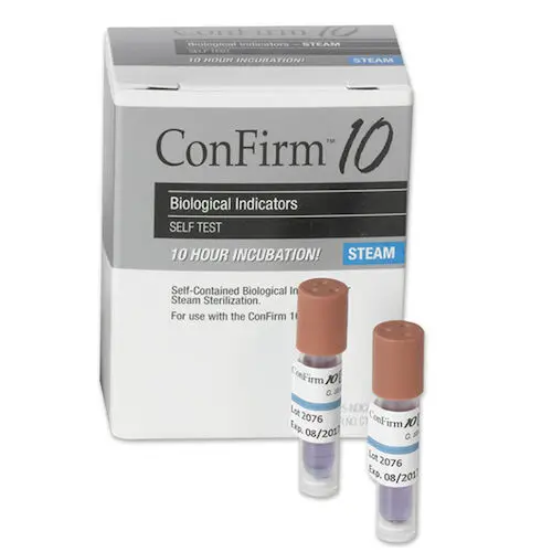 Crosstex ConFirm 10 Steam Biological Indicators, 25/Box, C10B125 - ConFirm 10, Steam Biological Indicators, 25/Box, C10B125 - Image 1