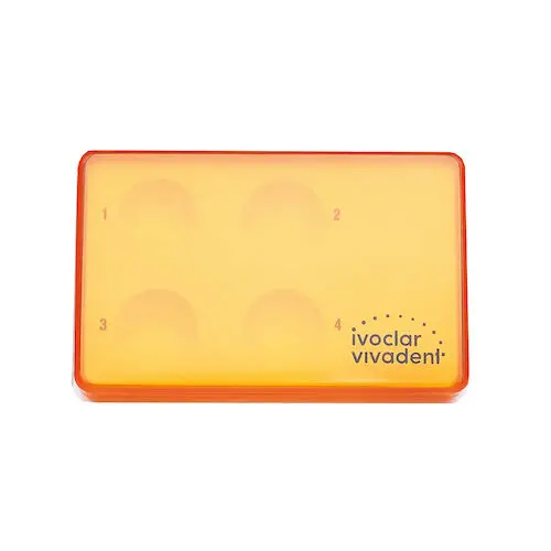 Ivoclar Vivadent Vivapad Reusable Plastic Mixing Well with Light-Protective Orange Cover, 4 Wells, 1/Pk, 533648 thumbnail 5