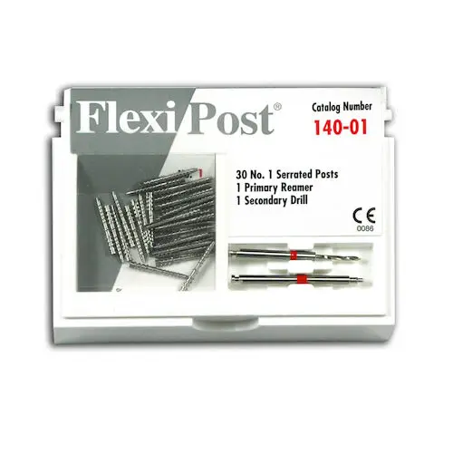 Flexi-Post Stainless Steel Economy Refill, Size #1, Red, 30 Posts with Reamer and Drill, 140-01 thumbnail 7