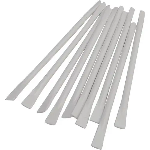 Zirc Mighty Mixer Mixing Sticks, White Plastic, Double-End Disposable, 4-1/2", 100/Pkg, 50Z521 thumbnail 6