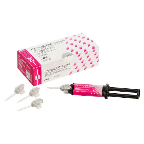 GC FujiCEM Evolve Resin-Reinforced Glass Ionomer Luting Cement, Automix Syringe, 9.2g (5.0mL), Single Pack with 15 Mixing Tips, 012948 thumbnail 16