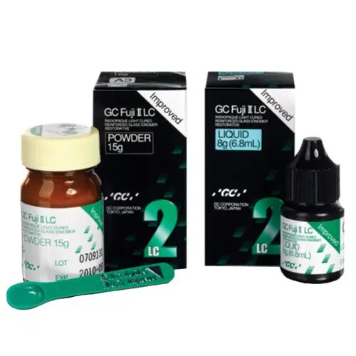 GC Fuji II LC Improved Light-Cure Resin-Reinforced Glass Ionomer Restorative, 1:1 Package, Shade A3.5, 15 g Powder / 6.8 ml Liquid, 000187 thumbnail 8