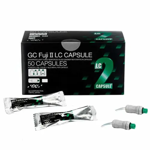 GC Fuji II LC Light-Cured Resin-Reinforced Glass Ionomer Restorative Capsules, Shade B3, 48/Box, 425007 thumbnail 8