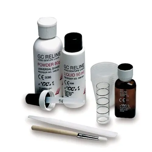 GC Reline Hard Denture Chairside Reline Material, Liquid Refill, 50 mL, 346191 thumbnail 6