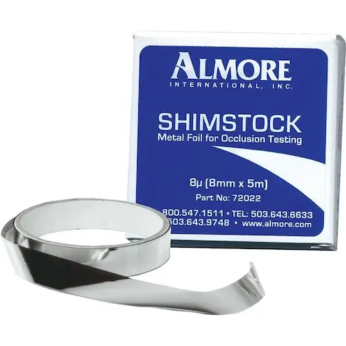 Hager Worldwide Shimstock Occlusal Foil Roll, 8 mm x 5 m, 8 Microns, 72022 thumbnail 2