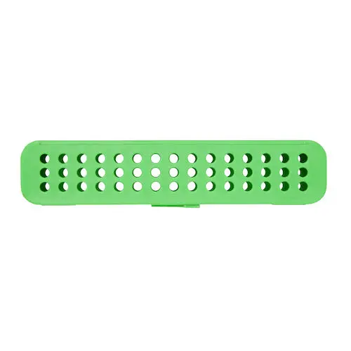 Zirc Compact Steri-Container, Neon Green, 7-1/8" x 1-1/2" x 1-1/2", Holds 8-12 Instruments, 1/Pk, 50Z905P thumbnail 3