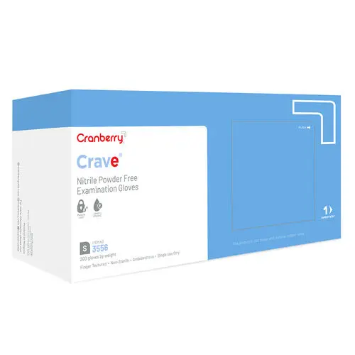 Crave Nitrile Examination Gloves, Powder-Free, Non-Sterile, Small, Light Blue, 200/Box, CR3556 thumbnail 14