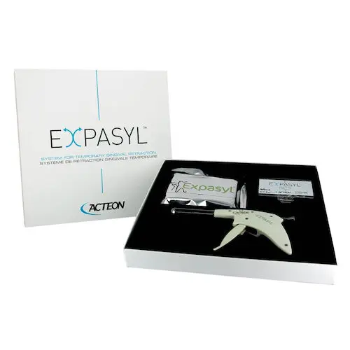 Expasyl Gingival Retraction Paste Intro Kit, 15% Aluminum Chloride, Unflavored, 6 x 1g Capsules + 12 Applicator Tips + Applicator Gun, 294100 thumbnail 3