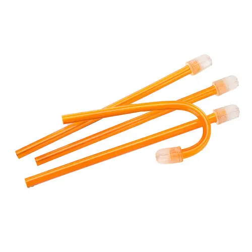 Practicon Total-Comfort ColorFlex Soft Tip Aspirators, Orange with Clear End, 6", 100/Bag, 7019116-ORA thumbnail 2