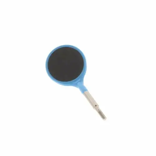 Zirc Crystal HD® #4 Neon Blue Resin Mouth Mirror Screw-On Heads, Cone Socket, 12/Pack, 50Z371N thumbnail 2