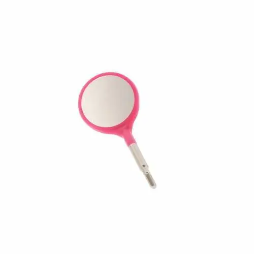 Zirc Crystal HD® #4 Neon Pink Resin Mouth Mirror Screw-On Heads (Cone Socket), Pack of 12, 50Z371S thumbnail 8