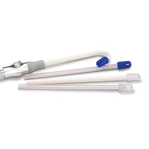 Total-Comfort Soft Tip Aspirators, Clear Tubes with Blue Tips, 100/Pkg, 6" Long, Non-Latex, 70-24910 thumbnail 5