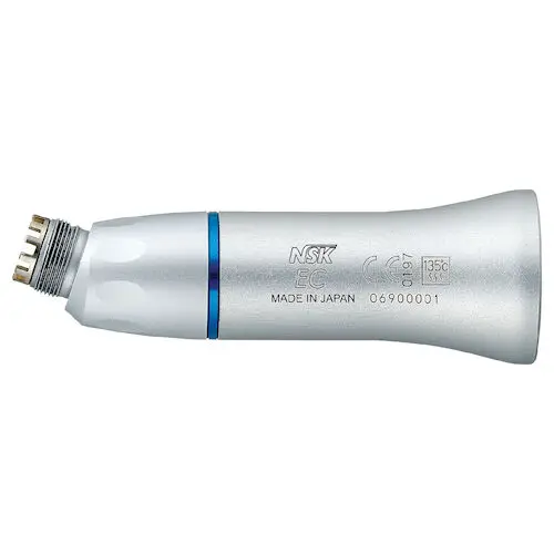 NSK EX Series EC-30 Contra Angle Air Shank, 1:1 Direct Drive, Non-Optic, Manual Chuck, No Spray, Blue, C100008 thumbnail 2