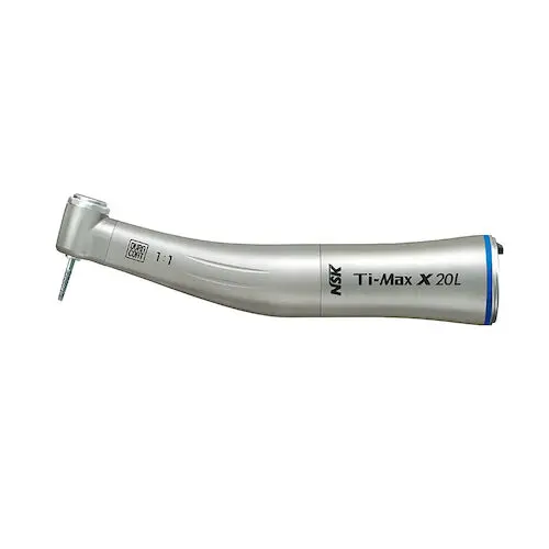 NSK Ti-Max X20L Low Speed Electric Contra Angle Handpiece Attachment, 1:1 Optic, FG Burs, C605 thumbnail 2