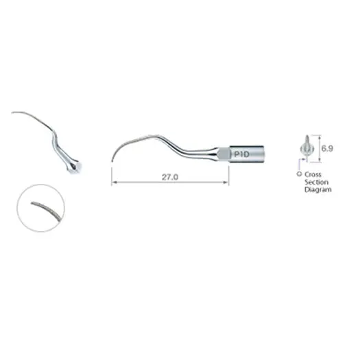 Varios Perio Root Planing Tips, Sharp Edge, P10, Z217410 thumbnail 2