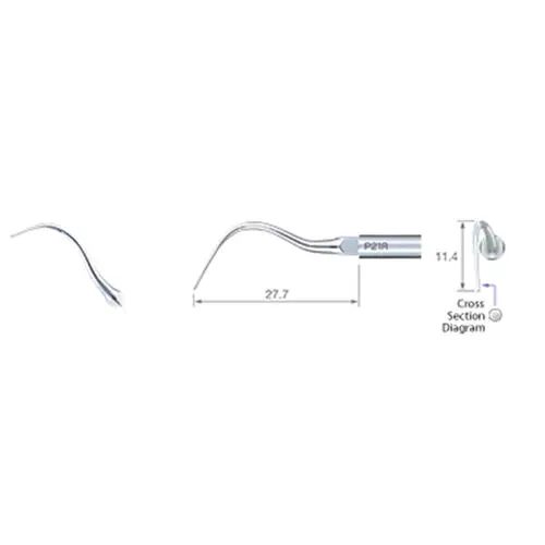 NSK Varios Perio Root Planing Tip P21R, Right Curved, Z217422 thumbnail 2