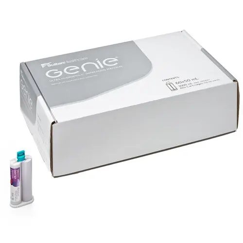 Sultan Genie VPS Impression Material, Rapid Set, 50 ml Cartridge, Purple, Bulk, 60/Box, 77710-FG - Bulk, 50 ml Cartridge, 60/Box, Purple, Rapid Set, RapidSet, 77710-FG - Image 1