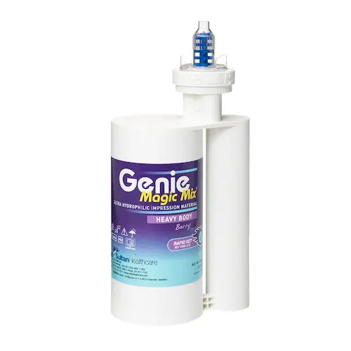 Genie Magic Mix VPS Impression Material, Heavy Body, Rapid Set, Berry Flavor, Purple, 380 mL Cartridge, 10 Mixing Tips, 1 Bayonet Ring, 78810 thumbnail 7